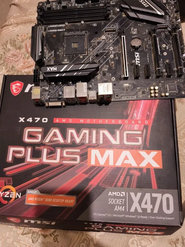 Материнская плата MSI x470 gaming plus max 1 Материнская плата MSI x470 gaming plus max 1