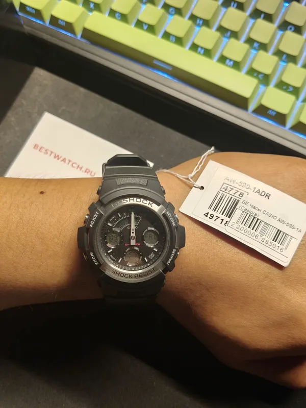 Casio G-shock aw-590 — фото 1