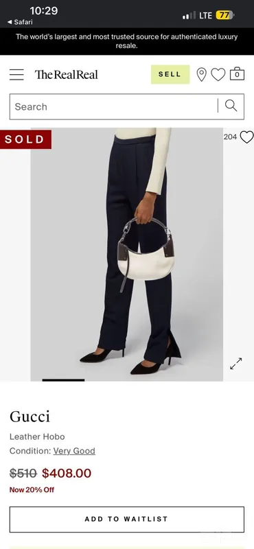 Tabiiy charmdan Gucci Hobo sumkasi 2 Tabiiy charmdan Gucci Hobo sumkasi 2