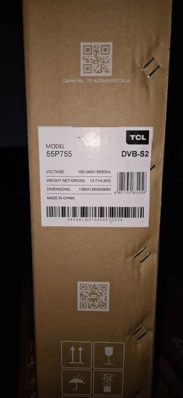 Телевизор TCL 55 T6D 120Hz Qled HDR10+Dolby atmoos 4K ULTRA HD 2x pult — фото 4