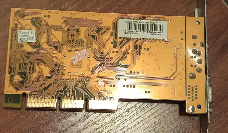 Ретро видеокарта NVIDIA TNT2 PRO 32MB 2