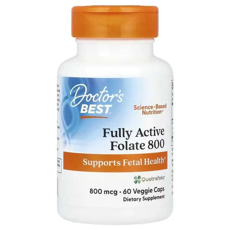 Doctor's Best Fully Active Folate фолат 800 и 400 мкг Doctors Best — фото 2