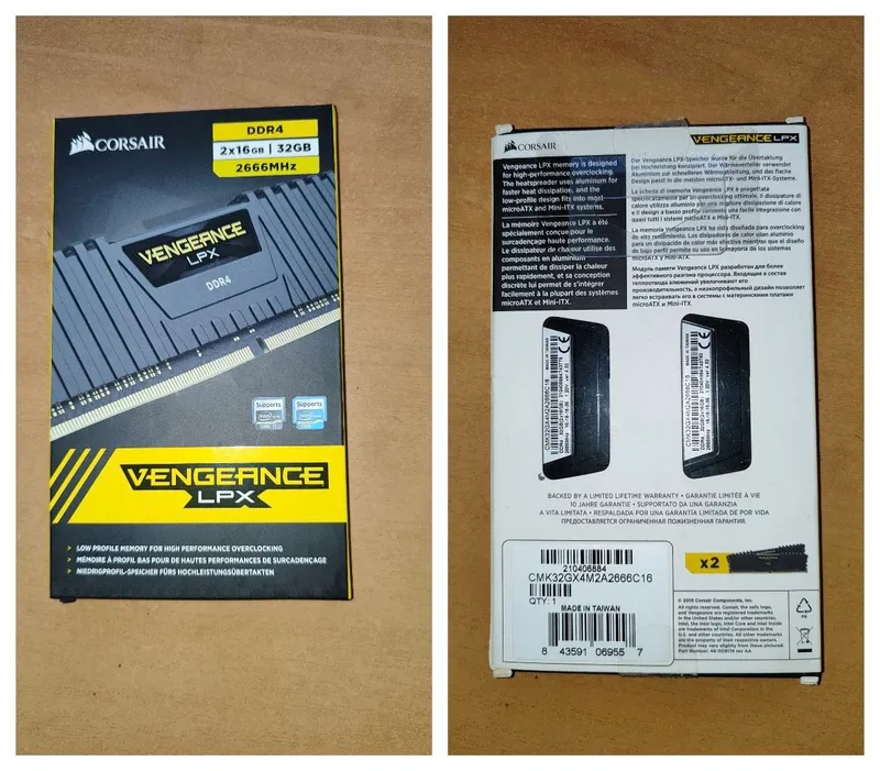 Продам RAM Corsair DDR4 32GB (2x16GB) Продам RAM Corsair DDR4 32GB (2x16GB)