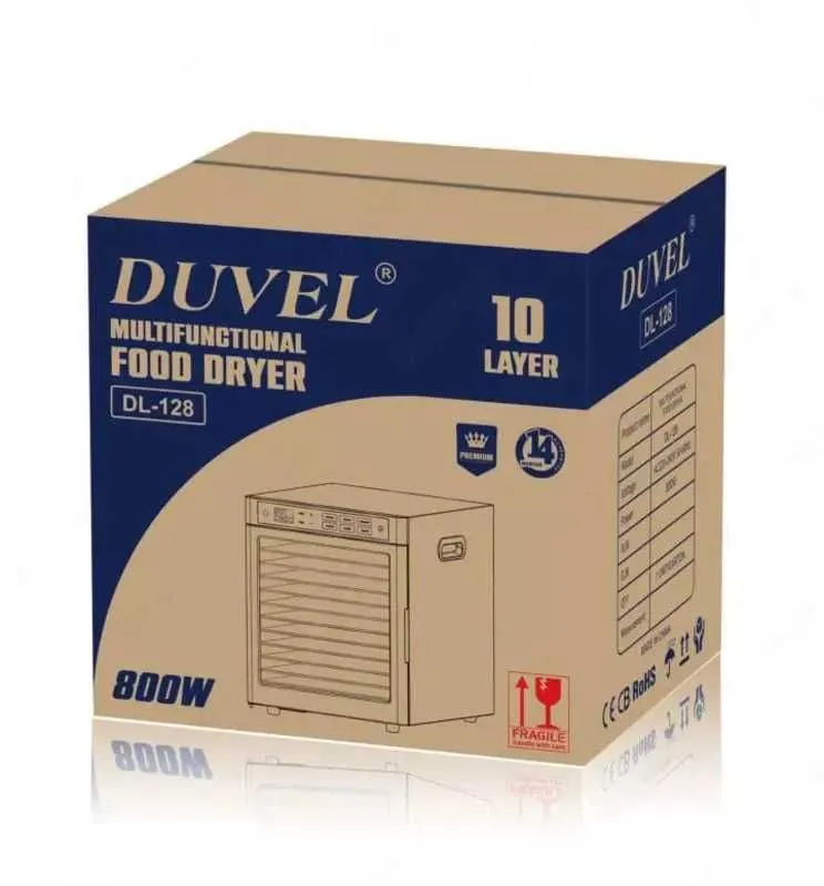Сушилка для фруктов и овощей, мясо, трав, пастилы Duvel DL-128! — фото 1