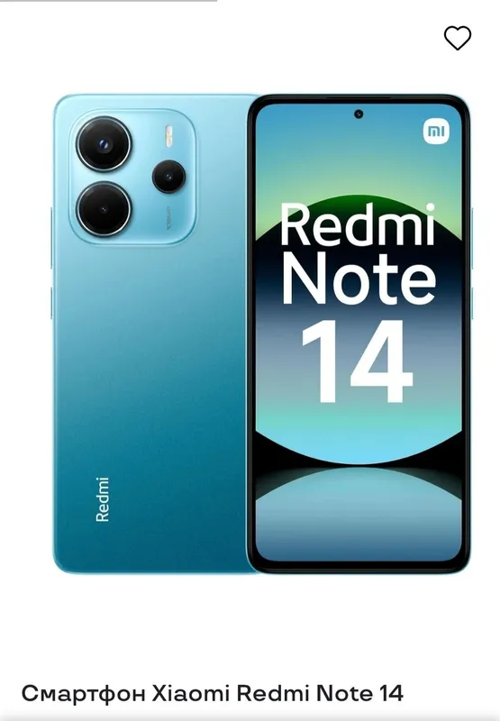 Redmi note 14 8/256 ocen blu yangi karobka dakment imea bor
