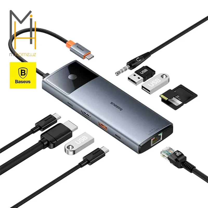 Baseus USB HUB 10 в 1 (BS-OH084) — фото 2