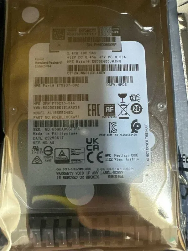 Жесткий диск HDD для сервера 2.4TB 10K 12G SAS 2.5inch Hard Drive — фото 1