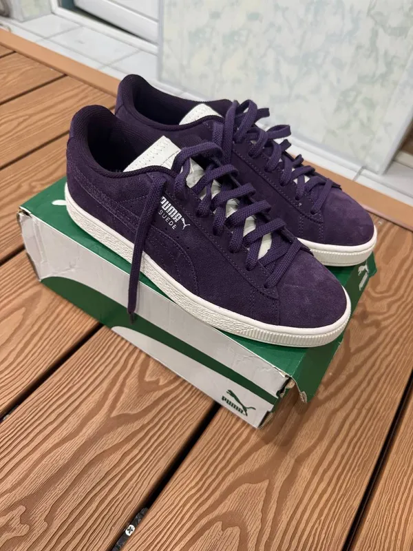 Puma suede midnight plum frosted ivory 40 размер