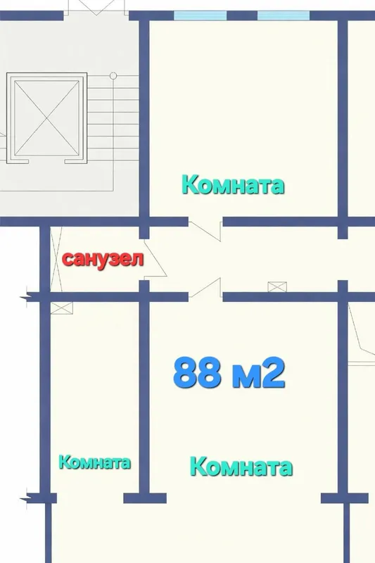 Хамза метро (Новза) 88м² — фото 6