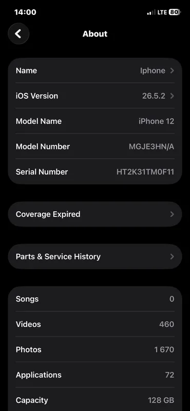 Iphone 12, совсем не использовался, в 3 местах есть пятна 1