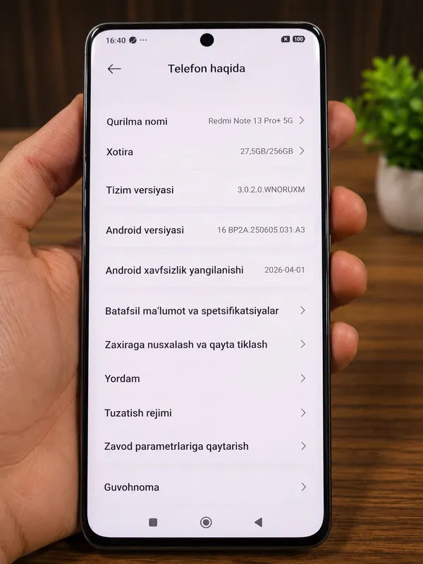Sotiladi: Redmi Note 13 Pro+ 5G 2