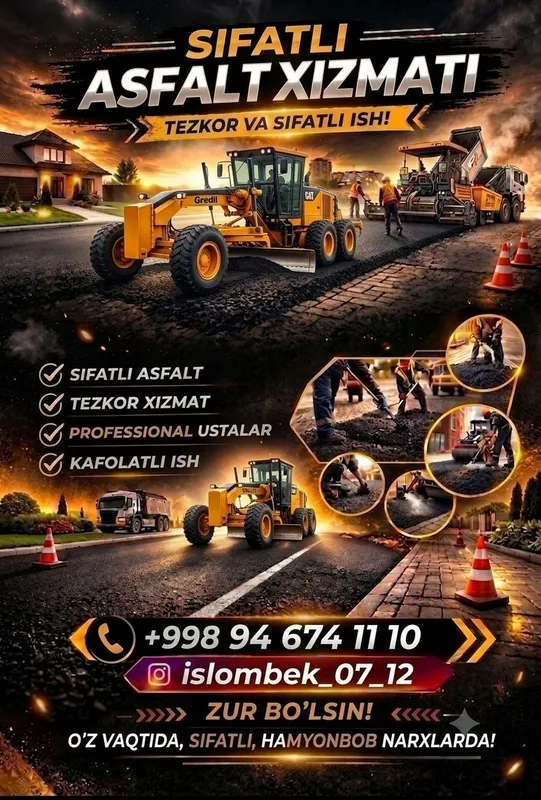Asfalt Yotqizish Xizmati 1