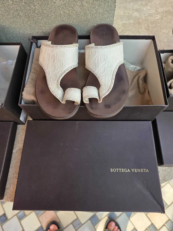 BOTTEGA VENETA сланцы оригинал аллигатор эксклюзив 3