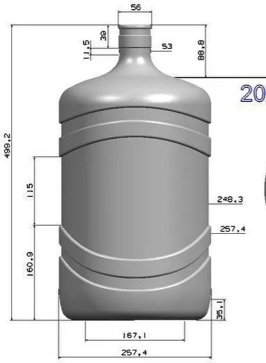 ПЭТ Пресс форма, колип 18.9 литр (Qolip)