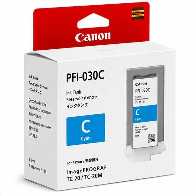 ! Картридж Canon PFI-030C Cyan для imagePROGRAF TC-20 и TC-20M — фото 1