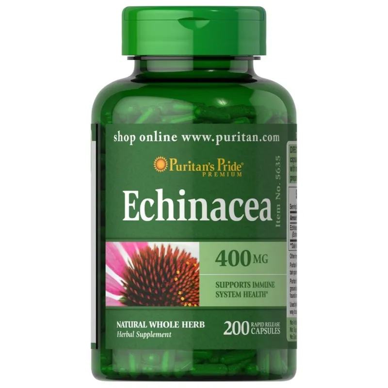 Эхинацея Puritan's Pride Echinacea 400мг 200 капсул