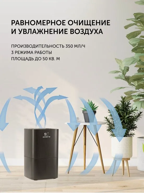Мойка воздуха Polaris PAW 0804 WIFI IQ Home, с верхним