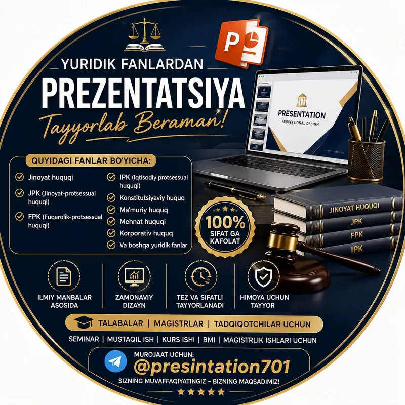 PREZENTATSIYA va boshqa xizmatlar