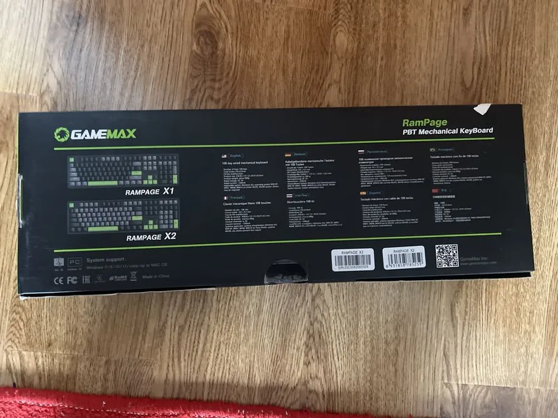 Igrovoy klaviatura GAMEMAX rampage x2 — фото 1