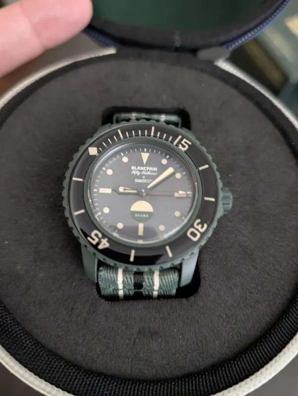 Blancpain Swatch Green Abyss новые, оригинал, все коробки и документы 4 Blancpain Swatch Green Abyss новые, оригинал, все коробки и документы 4