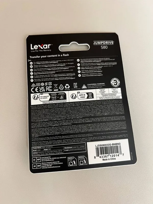 Флешка Lexar S80 32GB 64GB 128GB оригинал 2 Флешка Lexar S80 32GB 64GB 128GB оригинал 2