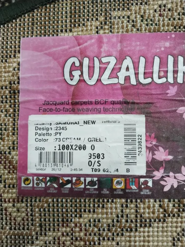 2 ta gilam, o‘lchami 1 ga 2 m. 6 2 ta gilam, o‘lchami 1 ga 2 m. 6