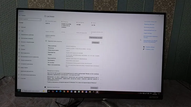 Kompyuter Monoblok Avtech i7 satiladi — фото 3