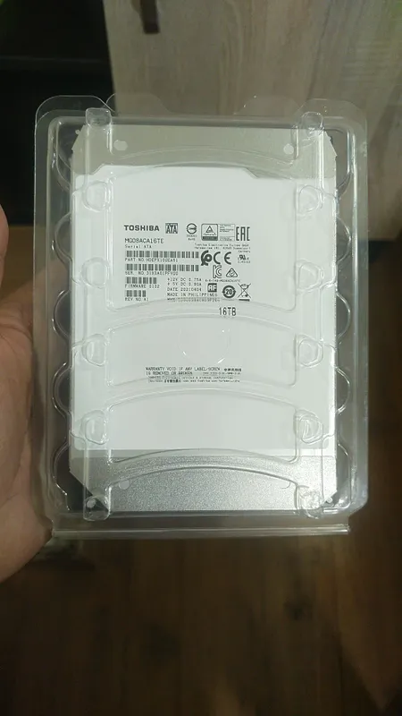 Original HDD 16 TB Toshiba yangi hard