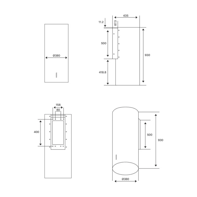Havo tortgich | Вытяжка CYLINDER X38 HOFMANN 2