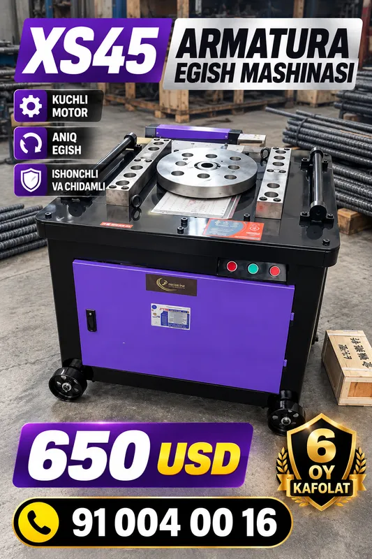 Armatura egish stanogi Станок для гибки XS 45 Armatura egish stanogi Станок для гибки XS 45
