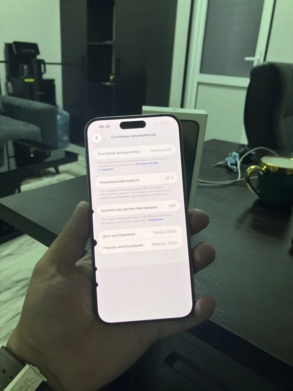 Iphone 15 Promax 512 tali 88 yomkst simkartali — фото 3