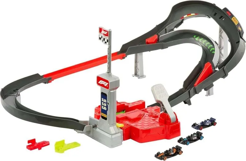трек Hot Wheels Racing - Гоночная трасса Формулы-1 + 3 машины Хот Вилс — фото 4