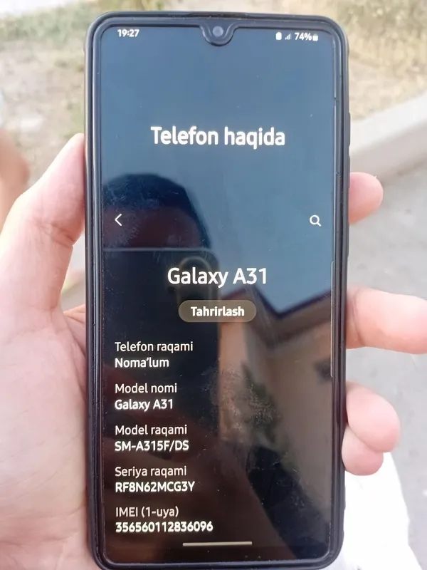 Samsung A31 5 Samsung A31 5