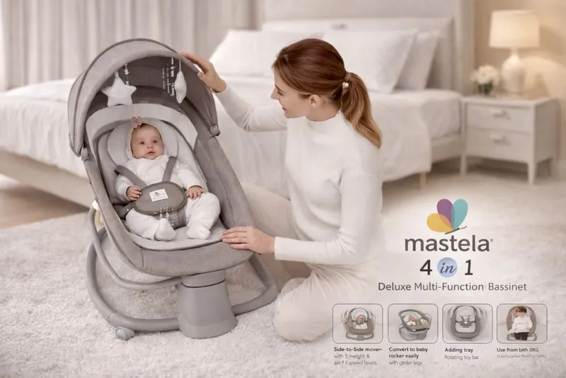 Mastela 4 в 1 Deluxe Multi-Functional Bassinet Отлична детская качалка