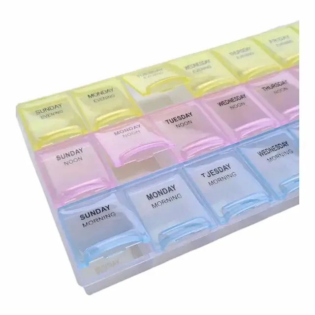 Tabletkalar uchun organayzer-tablet qutisi, 21 ta bo‘lim 2