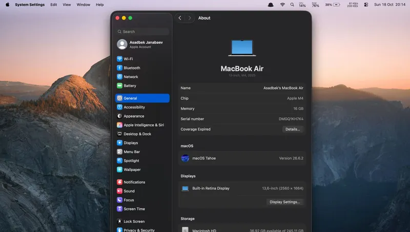 MacBook Air M4 16/256 от владельца 3