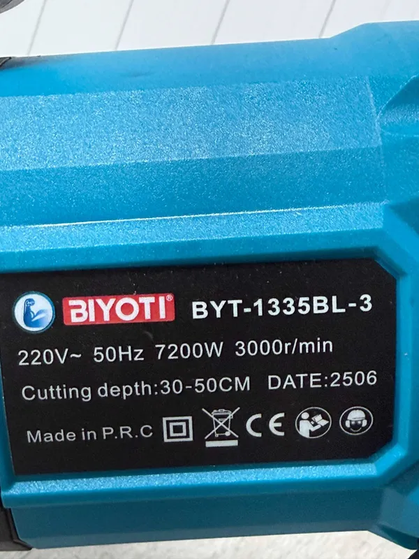 Бетонорез Асфальторез Shtrobarez Kolsorez Biyoti BYT-1335BL-3 3 Бетонорез Асфальторез Shtrobarez Kolsorez Biyoti BYT-1335BL-3 3