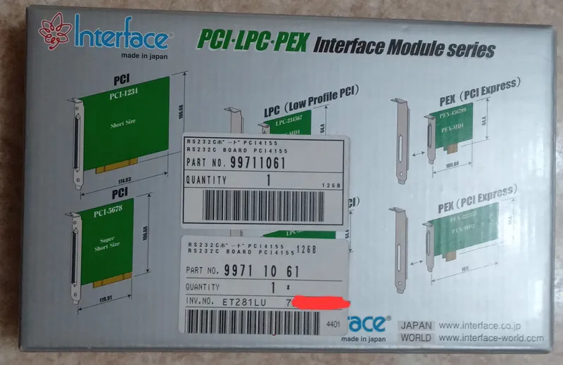 Плата расширения PCI-4155 1