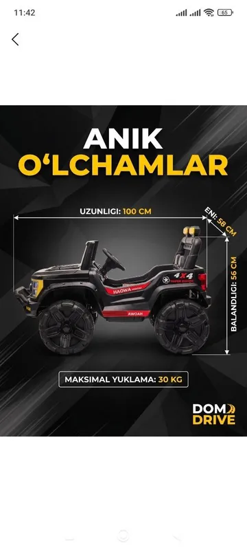 bolalar elektiramabil