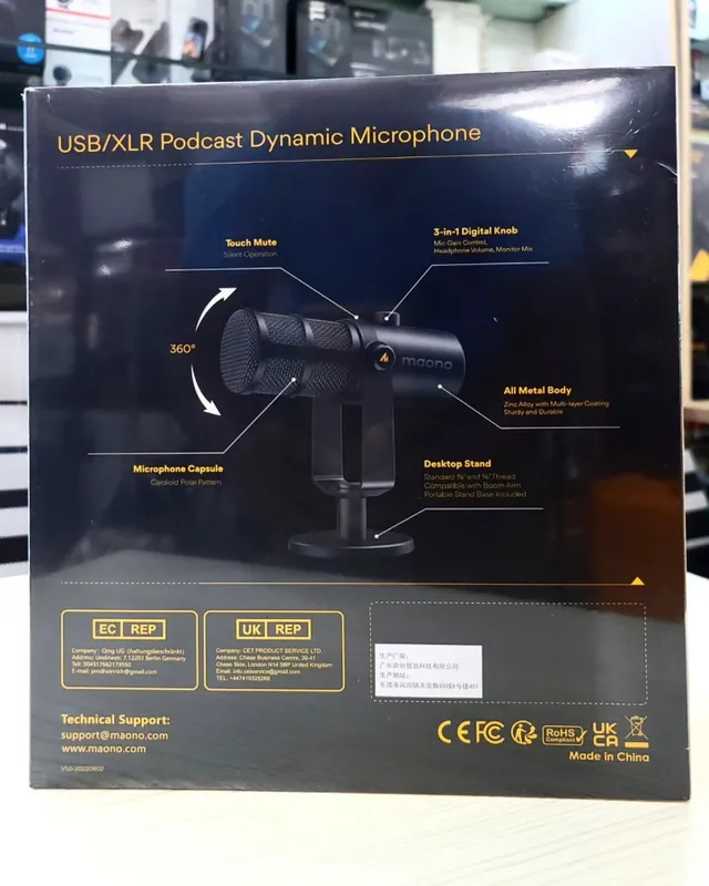 Микрофон Maono pd400x для подкаста usb/xlr 5