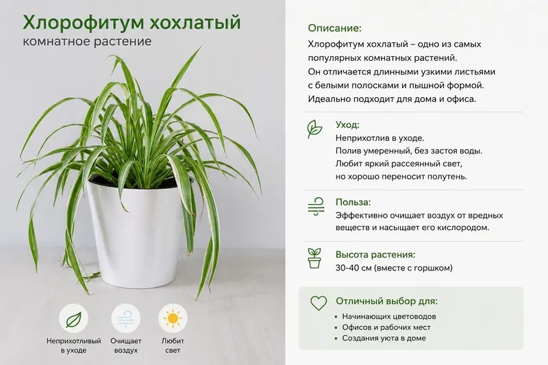 Комнатное растение хлорофитум