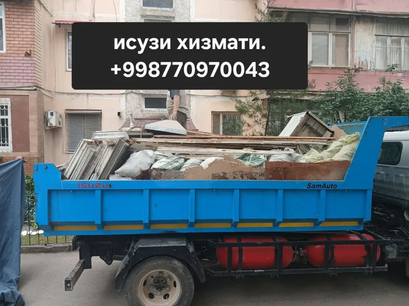Вывоз мусора.изузи самосвал хизмати — фото 4