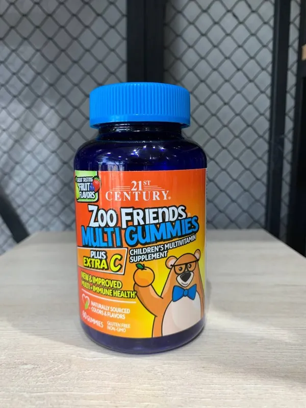 21st Century Zoo Friends Multi Gummies plus Extra C (60 gummies)