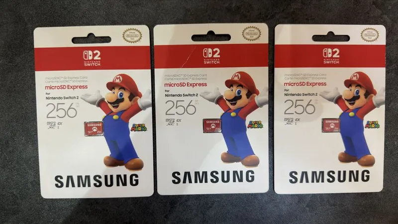 Samsung microSD Express 256GB для Nintendo Switch 2 — новые, оригинал