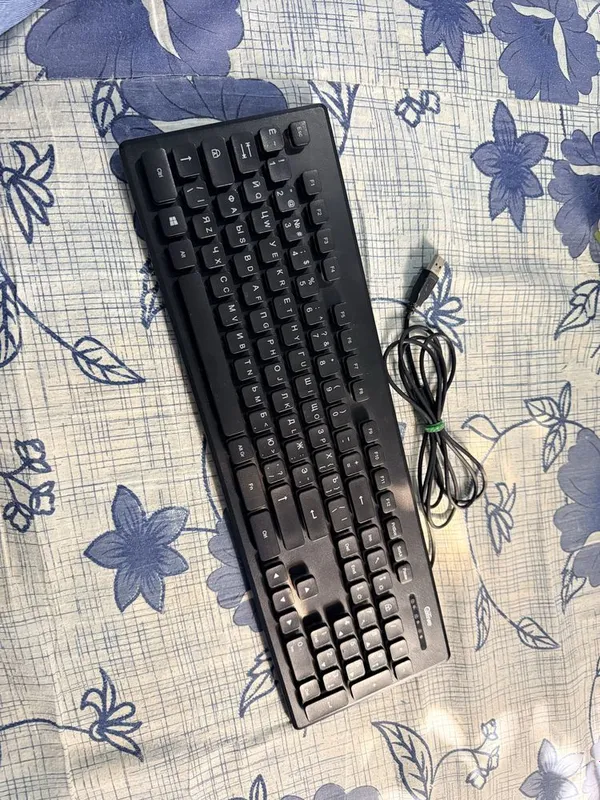 Klaviatura kuk podsvetkali kompyuter uchun USB kabellik — фото 1