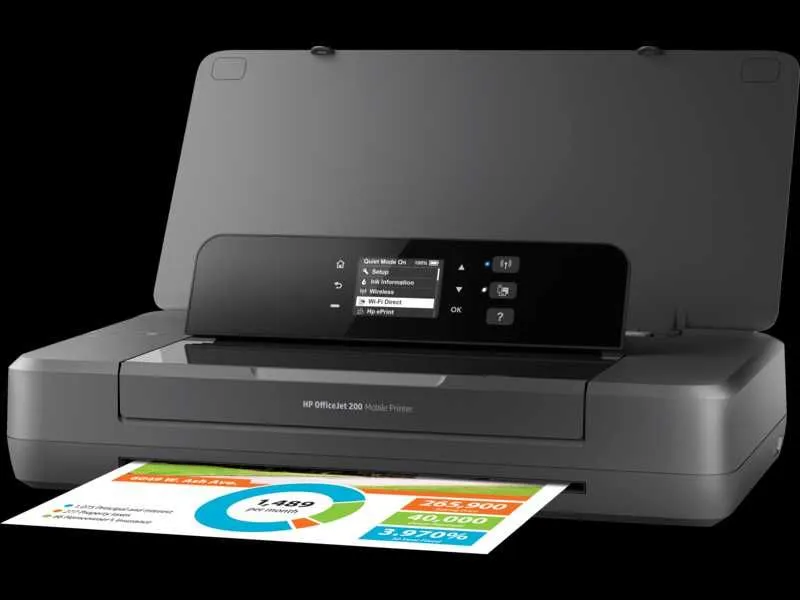 Мобильный принтер HP OfficeJet 202 Передвижной Принтер