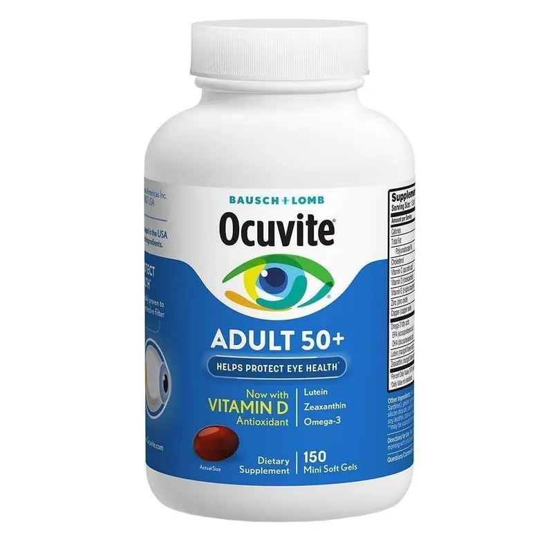 Окувит для глаз 50+ Ocuvite Adult 50+ 150 капсул 3 Окувит для глаз 50+ Ocuvite Adult 50+ 150 капсул 3