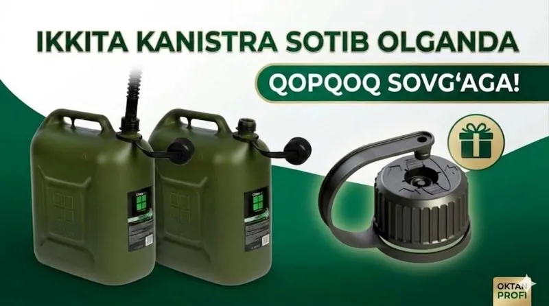 Octan Profi 20 litrli benzin va dizel yonilg'i kanistra