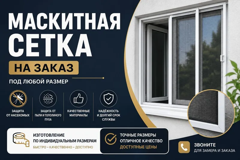 Маскитная сетка на назаказ под любой размер