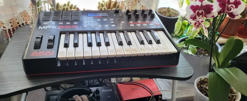 Миди клавиатура Akai Pro MPK225 USB — фото 3